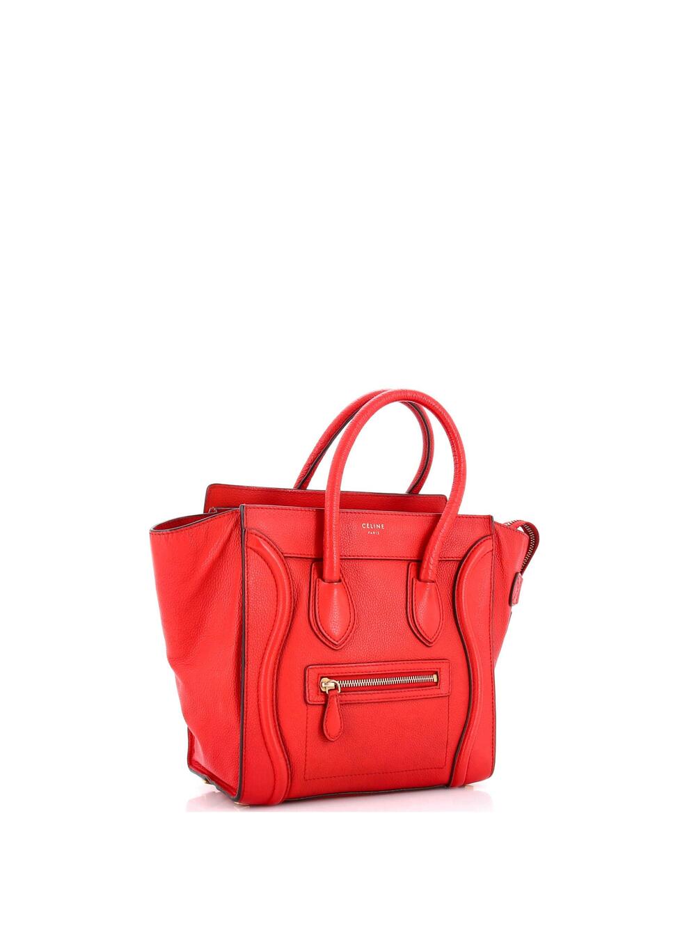 Celine Luggage Bag Grainy Leather Micro #243584C95B - Picture 2 of 9